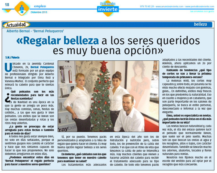 Noticia regalar belleza a los seres queridos